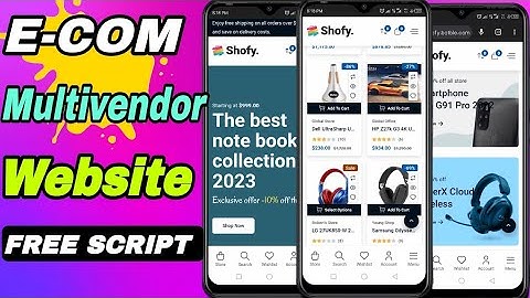 Multi Vendor E-commerce Website Free Source Code ll Complete Installation tutorial 🔥