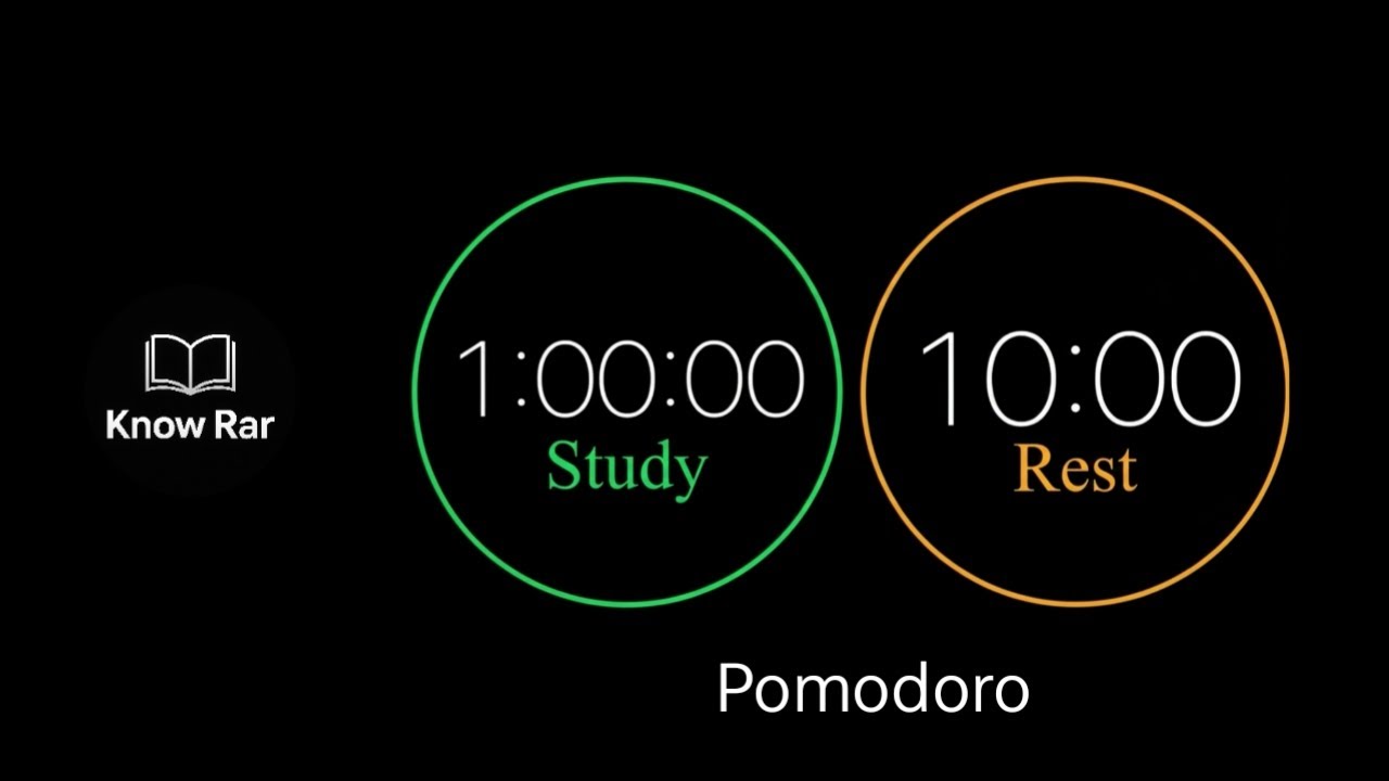 ⏳ 10-HOUR STUDY TIMER | 1 HOUR WORK / 10 MIN BREAK | FIREWOOD & RAIN ASMR 🔥🌧️ | @KnowRar