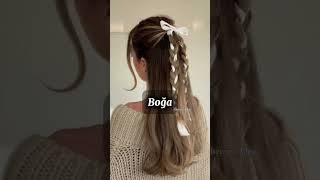 Burçlara Göre Saç Şekilleri~♡ #fypviral #burçlaragöre #burçlar #aboneol #hair #shortsvideo #edit