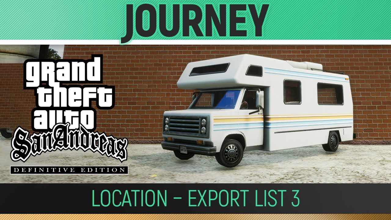 GTA San Andreas Definitive Edition Journey Location Export List 3 Maxresdefault 