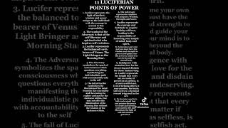 the 11 Luciferian points of power