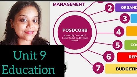 POSDCORB|Educational Management|Administration|UGC-NET