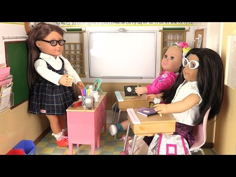 Set Miniature Salle De Classe – Table, Chaise, Livre, Sac D'École Pour Maison De Poupée – Échelle 1:12