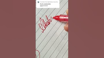 Akshara.#calligraphy #cursivewriting #ytshorts #nameart #satisfying #viral #art #handwriting