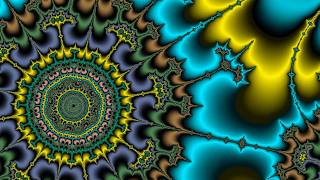 Immerse Yourself In The Vibrant, Rippling Colors Of An Infinite Inverse Fractal