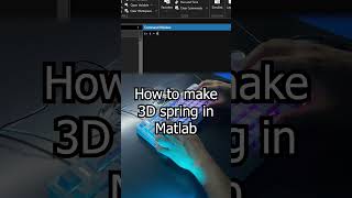 How to make 3D spring in Matlab #coding #programming #asmr #3d  #matlab