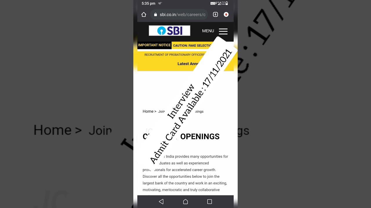 SBI Pharmacist Clerk Interview Letter 2021|आ गया