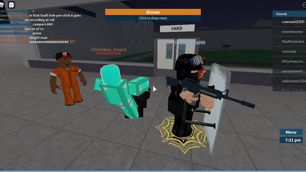 playing roblox prison life ON PC - YouTube