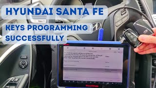 2015 Hyundai Santa Fe key programming by Autel IM608. Add a new key for Hyundai Santa Fe.Instruction