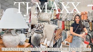 TJ MAXX NEW TRANSITIONAL DECOR FINDS & HIGH END DUPES 2024 | TJ MAXX HOME DECOR SHOP WITH ME 2024