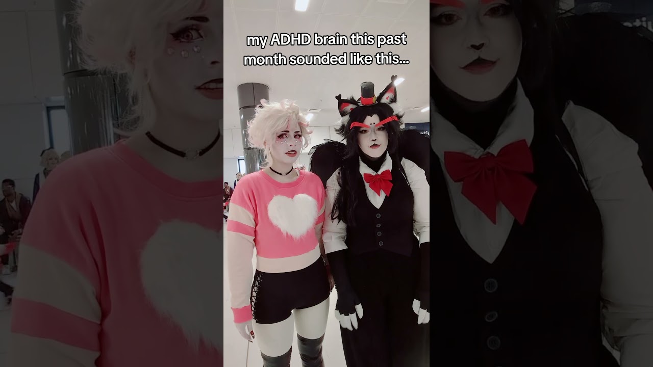 ADHD + Hazbin Hotel= brain rot #hazbinhotel #cosplay #comiccon #huskerdust #roblox