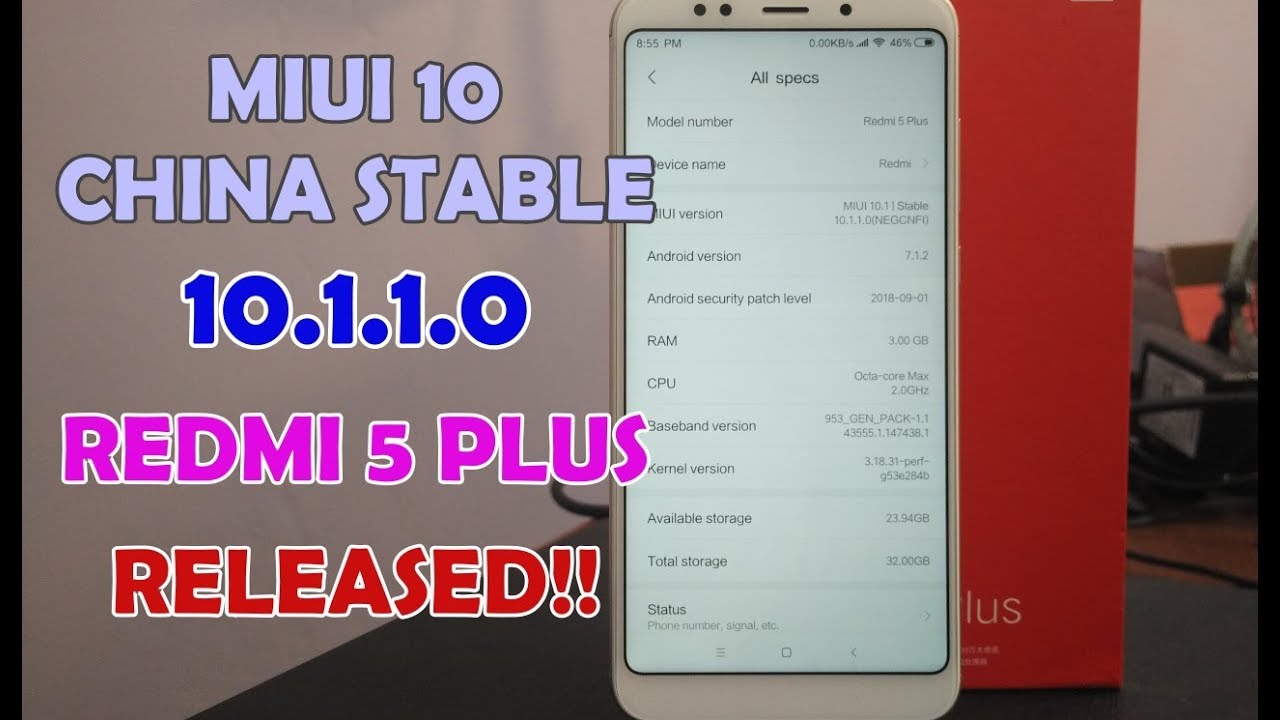 Redmi 5 Plus Miui 10