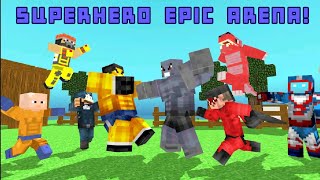 CAME vs SAW vs WON - In Superheroe Champions : Blocky Universer screenshot 5