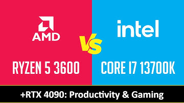 RYZEN 5 3600 vs CORE I7 13700K - Productivity & Gaming (RTX 4090)