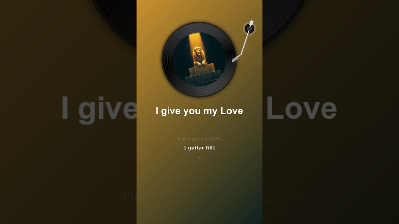 🎤 I give you my Love | A catchy gospel rock tune about a woman's love for her man. 