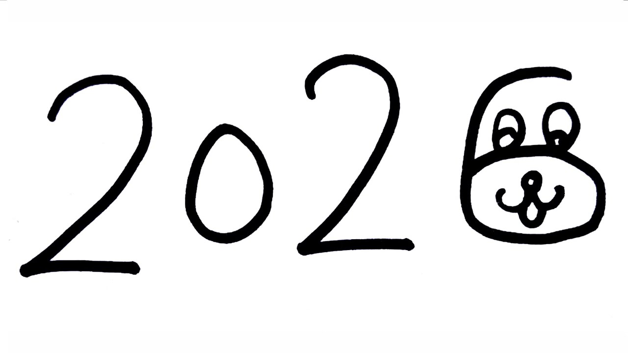 Как нарисовать собаку 🐕 2026 года | Рисунок к Новому году