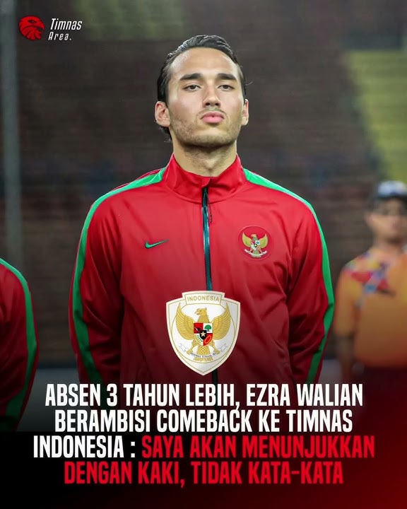 🔥Ezra wiliam berambisi come back ke timnas 🇮🇩 #timnasindonesia #ezrawalian #timnasgaruda