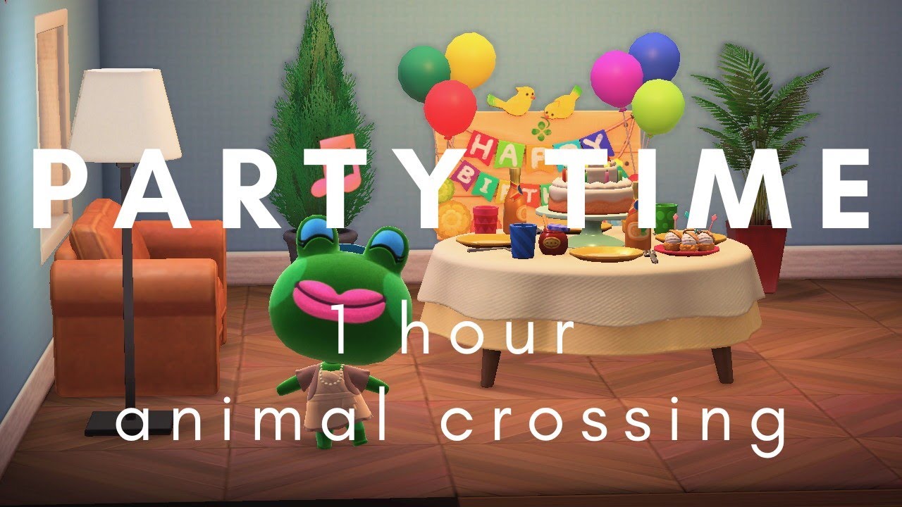 Relaxing Animal Crossing villager birthday party background