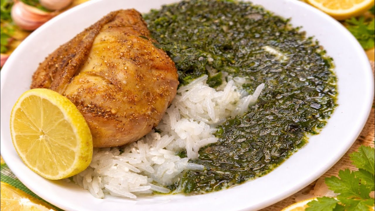 ألذ ملوخية بيتية سهلة وسريعة 🌿❤️