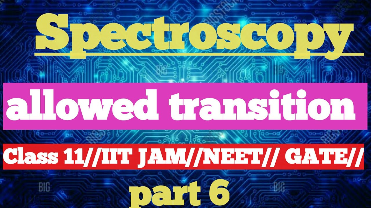 spectroscopy allowed transition / Snack's basic Chemistry / forbidden transition /