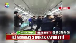 Metroda korku dolu anlar!
