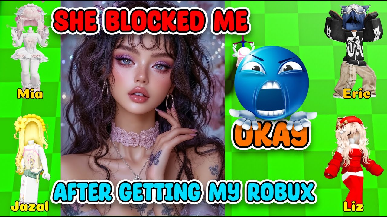 TEXT TO SPEECH Emoji Groupchat Conversations “She Blocked Me After Getting My Robux 😤” Roblox Story