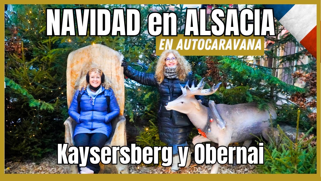 🇫🇷 Castillo de KAYSERSBERG y mercado navideño de OBERNAI | 🎅 NAVIDAD en Alsacia #5 | En AUTOCARAVANA