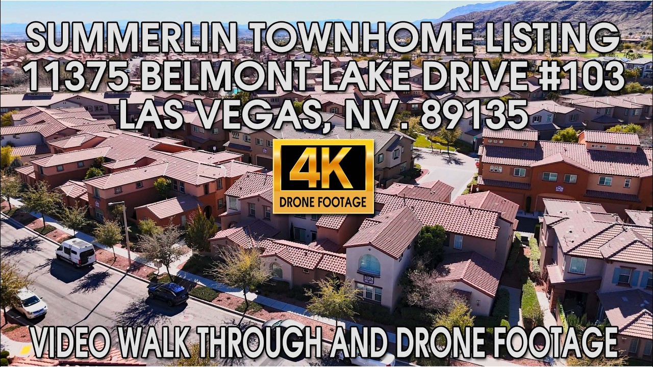 Summerlin Townhome Listing 11375 Belmont Lake Drive 