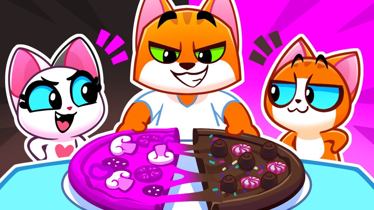 Pizza Rosa VS Negra | Historias Divertidas para Niños