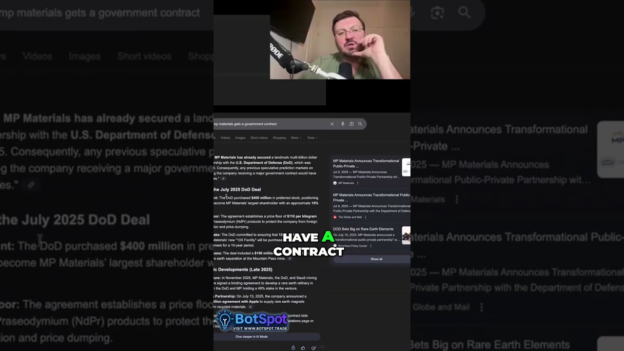 MP Materials: Government Funding, China Blockade & Stock EXPLOSION!