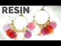 🌹【UVレジン】夏は少し派手に♡耳元じゃらじゃらピアス/Gorgeous earrings perfect for summer with Resin