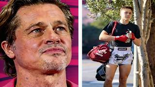 Angelina Jolie son Knox Pitt towers as Brad s twin But Is He Secretly Refusing To See His Dad