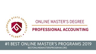 CSU Global Online Master's Degree in Professional Accounting