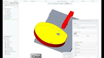 Simulation of a cam gear with creo mechanismen