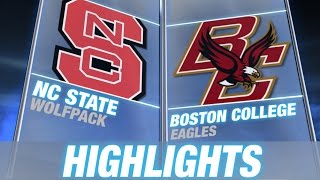 NC State vs Boston College | 2014-15 ACC Men's Basketball Highlights