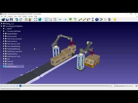 RobotDK - Tutorials - Simulation - Assembly, Material Handling, Conveying