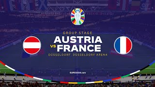 Austria vs France - UEFA EURO 2024 | Group D - 2024 Full Match 4K - FC 24