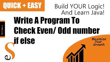 #8 | if else | Check If a Number is Even /Odd | Java | BlueJ