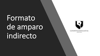 Formato de Demanada de Amparo indirecto