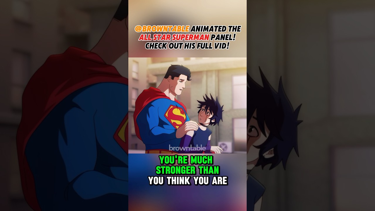 SUPERMAN saves girl from JUMPING! All Star Superman Animation! Browntable! Clark Kent James Gunn DCU