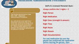 65G-7.005 - Medication Administration Procedures