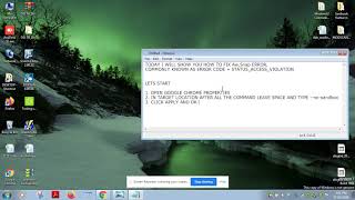 HOW TO FIX Aw,Snap ERROR & ERROR CODE = STATUS_ACCESS_VIOLATION screenshot 1