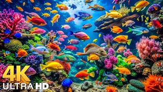 DREAM AQUARIUM 4K - Marine Life, Sea Animals and Coral Reef Fish Tank Sounds for Deep Sleep #19 screenshot 3