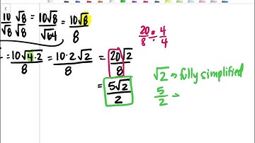9.3 Algebra Video Notes: Rationalize the Denominator