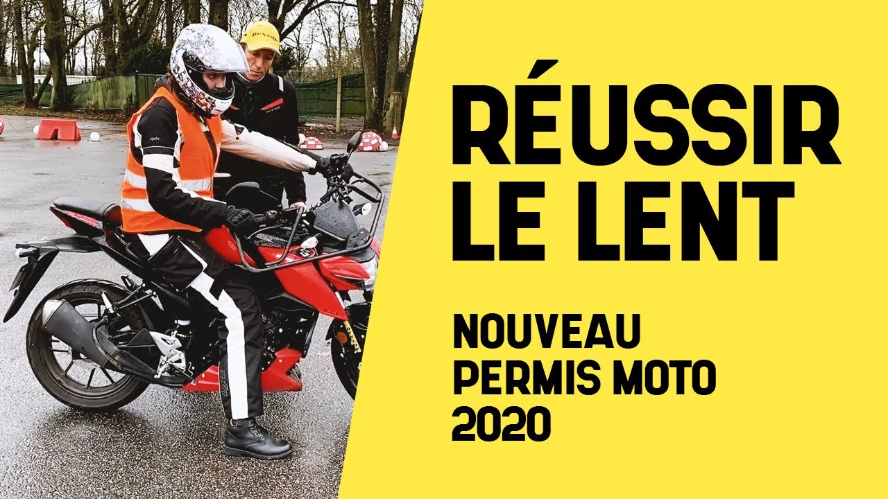 Réussir le lent - Nouveau permis moto 2020 - YouTube