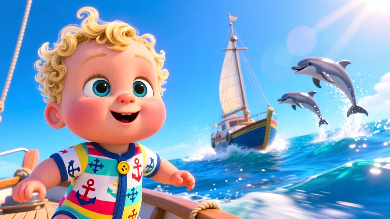 Speed Boat Splash With Baby 🚤💦 | Fun Water Adventure Song for Kids | Exciting Ocean Rhyme