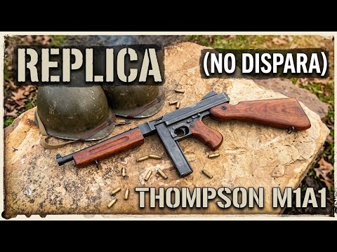 I built a Thompson M1A1 submachine gun REPLICA (DOES NOT FIRE)