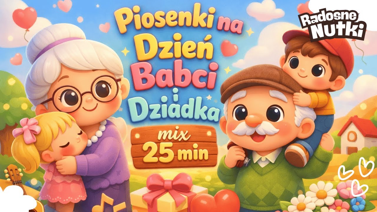 🎵 Radosne Nutki — Dzień Babci i Dziadka – 25 minut - składanka — piosenki dla dzieci🎵
