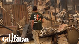 Los Angeles residents return to find homes reduced to ashes