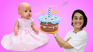 Rachele e Amichetta festeggiano il compleanno. Torta di plastilina Play Doh per la bambola Nenuco screenshot 5